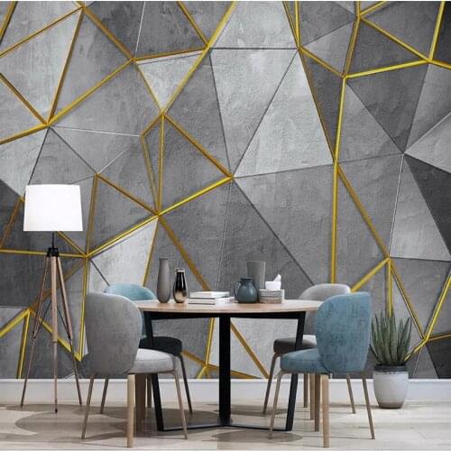 Creative Nordic Modern Abstract Geometry 3D Mural Wallpaper For Living Room TV Background Wall Home Decor Photo Painting Poster