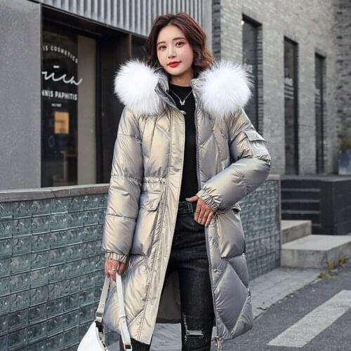 ISENMAL Winter Jacket Womens Coats 2021 Cotton Padded Clothes Long Hooded Thicken Loose Female Parkas Plus Size 3XL Solid Chaque
