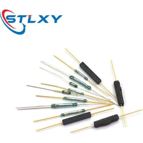 5PCS N/O Reed switch Magnetic Switch 2 * 14mm Normally Open Magnetic Induction switch N/C Normally closed MKA14103 GPS-14B