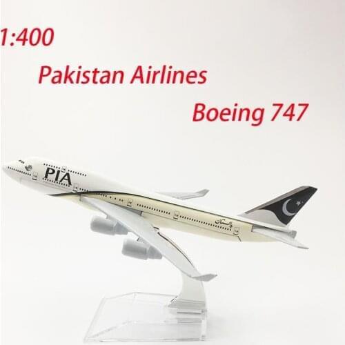 Pakistan Airlines B-747 Alloy Fighter Model Diecast 1/200 Scale Airplane Model Gift Static Display 16CM Adult Collection Toys
