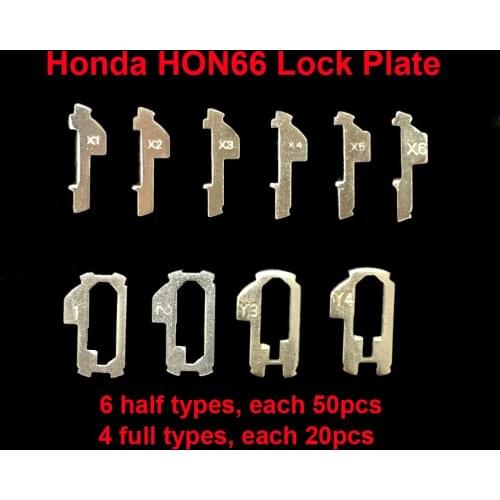 OkeyTech 380pcs/lot Car Lock Plate For HONDA HON66 Lock Reed Auto Lock Repair Accessories Kits NO1-6 Each 50pcs NO1-4 Each 20PCS