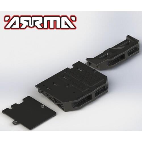 Original ARRMA AR320252 FRONT AND REAR SHOCK MOUNT AND RADIO TRAY #AR320252 for NERO