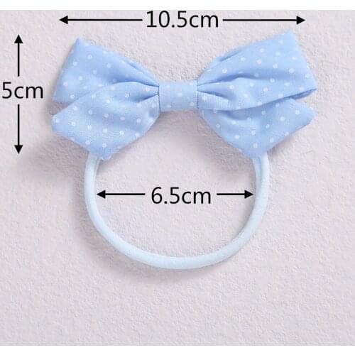 36pc/lot 4inch Dot Print Baby Girls Nylon Headband,Girls Dot Bow with Nylon Headband hairpins Barrettes,Kids Soft Nylon Turban