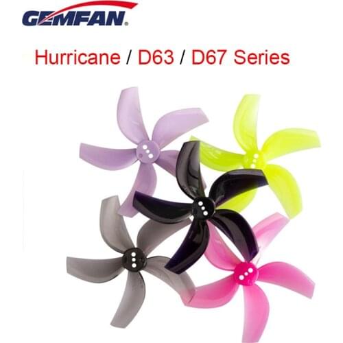 Gemfan Hurricane 2020 2512 D63 63mm D76 76mm FPV Propeller for CineWhoop Racing Drone RC Quadcopter RC Parts DIY Accessories