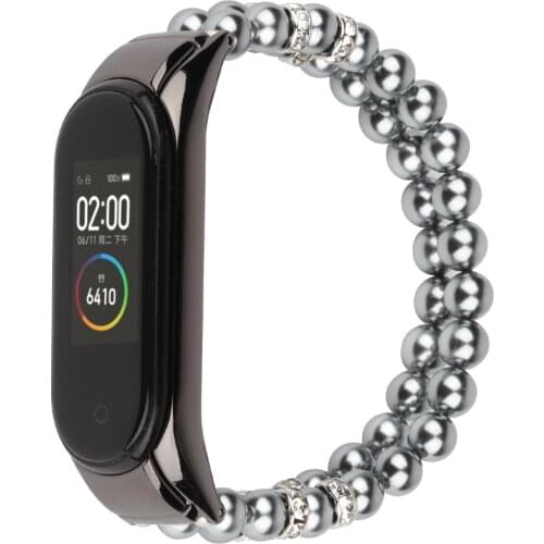 Hot sale For women pearl wristband For Xiaomi MiBand 6 5 4 Strap For Miband Smart watch band Mi Band5 belt Accessories