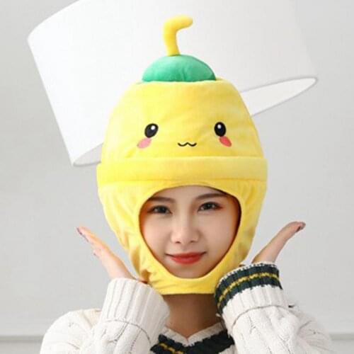 Ear Hats Warm Cartoon Adorable Novelty Plush Hat for Winter Outdoor Photography Prop Cute Beverage bottle shape design Cap