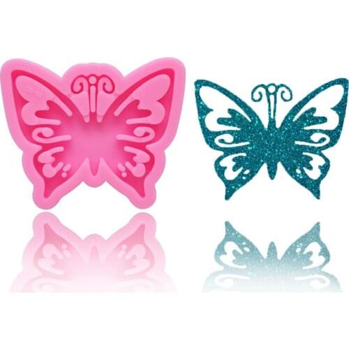 Butterfly Shape Mold Silicone For Making Key Ring Pendant Decorating Keychain Jewelry Epoxy Resin Rubber Handmade Tools Wedding