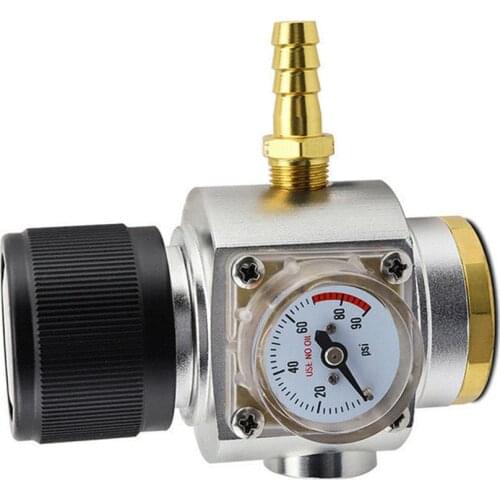 TR21x4 Thread Pressure Valve Gauge Corny Keg Regulator Kit Set for Sodastream