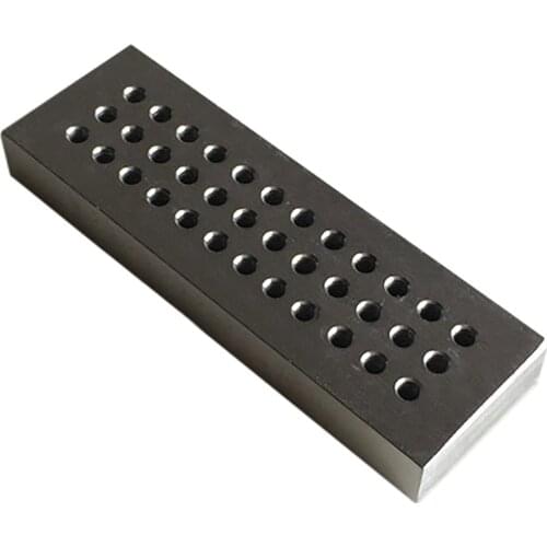 36 Holes Riveting Stake Steel Plate Watchmakers Hole Punching Board Rectangle Watch Repair Tool