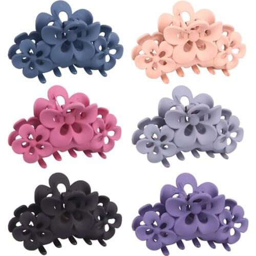New Multi-style fashion Large geometry flower Wild Grabber Scrub hairpin Barrettes For Women girls Accessories Headdress