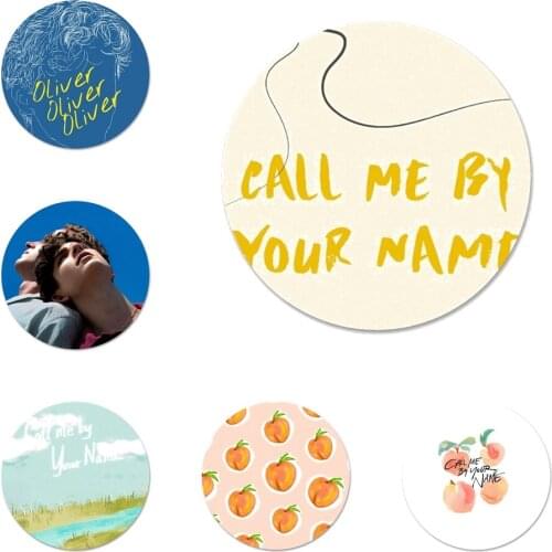 58mm Call Me By Your Name Icons Pins Badge Decoration Brooches Metal Badges For Clothes Backpack Decoration