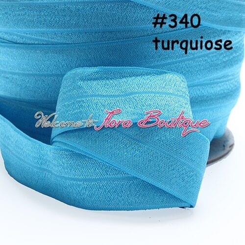 100Y/lot) Good quality solid 1 inch fold over elastic band