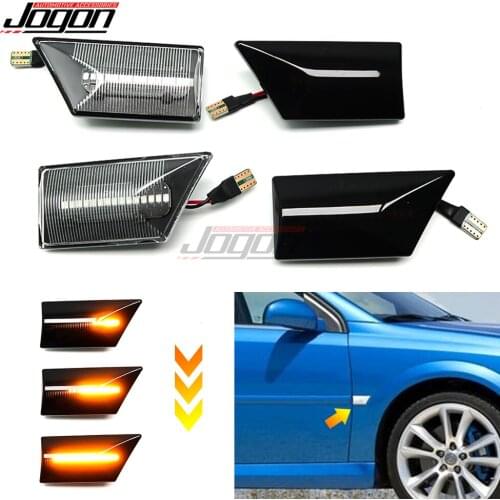 2Pcs Led Dynamic Side Fender Marker Repeater Blinker Turn Signal Lights lamp For Opel Vectra C 2002-2008 Signum 2003 2004-2008