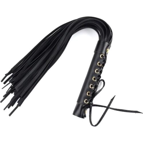 2021 New Faux Leather Adult Games Pimp Slave Whip Racing Riding Crop Queen Black Horse Riding Whip