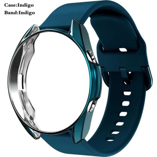 2in1 Strap+Case For Samsung Galaxy Watch 3 45mm 41MM Cover Silicone Smart Watchband Bracelet TPU Bumper Combination
