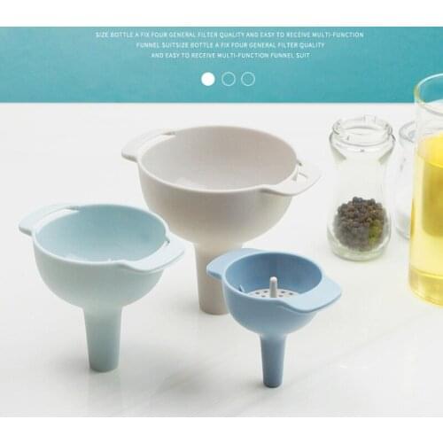Four-In-One Plastic Funnel Multifunctional Household Conical Oil Pouring Funnel Oil Vinegar Soy Sauce Wine Special Kitchen Tools