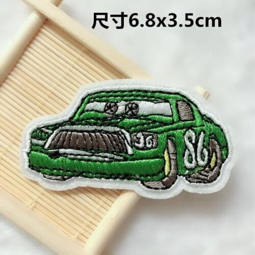 50pcs/lot Embroidery Patch Bear Vehicle Traffic Ship Car Plane Boy Kid Clothing Decoration Garmen Applique Iron Heat Transfer