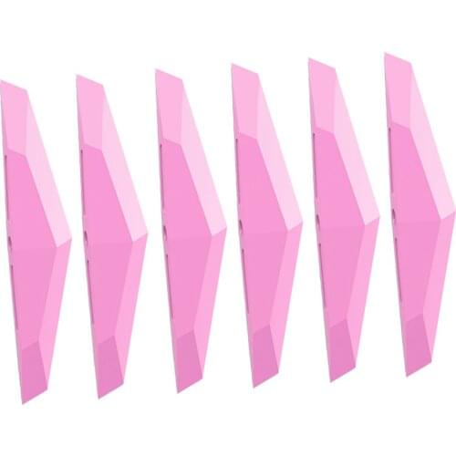 6pcs Anti-collision Car Door Bumper Strips with Sound Alarm Waterproof Pink
