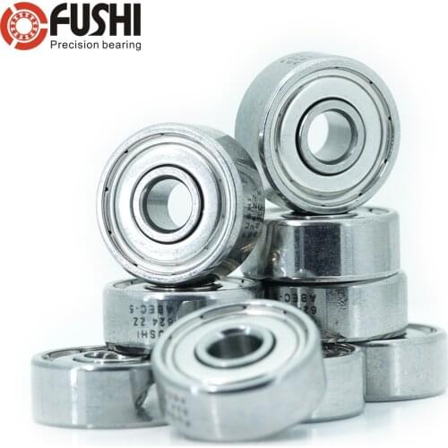 624ZZ Bearing ABEC-5 10PCS 4x13x5 mm Wire Cutting Machine Miniature 624-2Z Ball Bearings 624 ZZ EMQ Z3V3 Quality