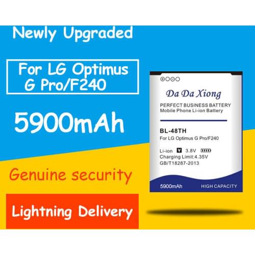 High Capacity 5900mAh BL-48TH BL-47TH Battery for LG F240K E980 E988 E940 F310 D684 F240S F240L Pro 2 F350/S/L/K D837 D838