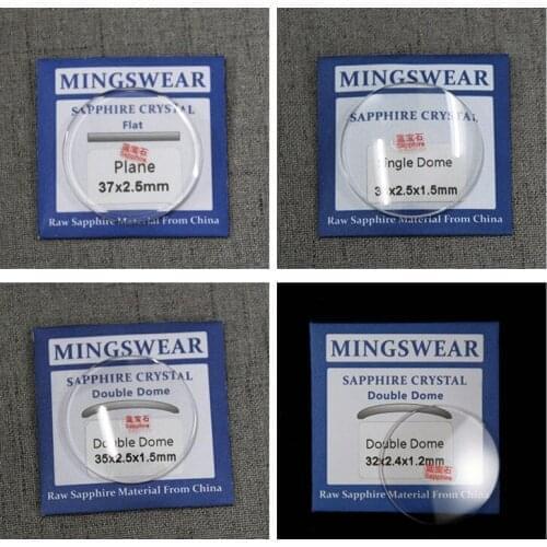 Assortment of 1.2mm Flat Round Sapphire 20~40mm Size for Watch Replacement