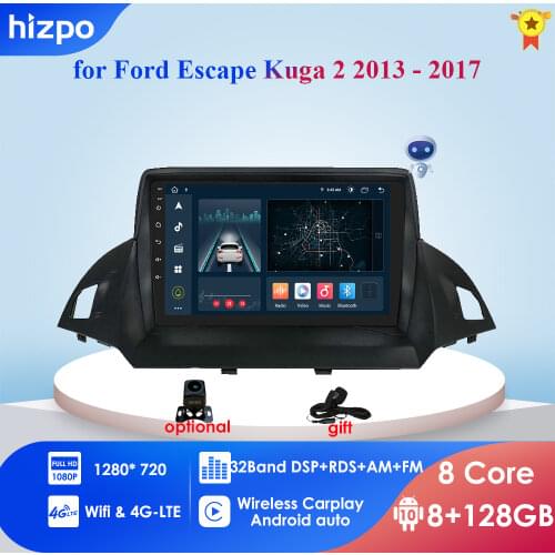 4G in Dash Car Radio Multimedia Video Player Navigation GPS For Ford Escape Kuga 2 no dvd 2 din Double Din Android Stereo 2din