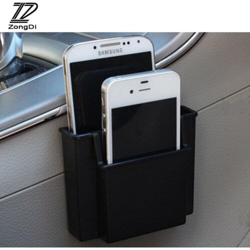 ZD 1Pc Car Storage Box For Citroen C4 C5 Hyundai Solaris I30 VW Polo T5 Ford Fiesta Fusion Mustang Opel astra j Accessories 2017