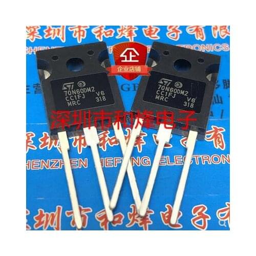 Free shipping 10PCS 70N60DM2 STW70N60DM2 TO-247 600V 66A