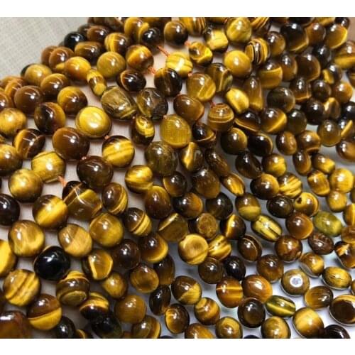 Natural brown tiger eye irregular Beads stone 6-8mm Loose Perle for jewelry making bracelet necklace needlework