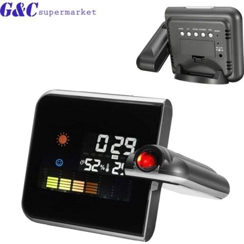 Digital LCD Time Snooze Alarm Clock Temperature Weather Humidity ATF diy electronics