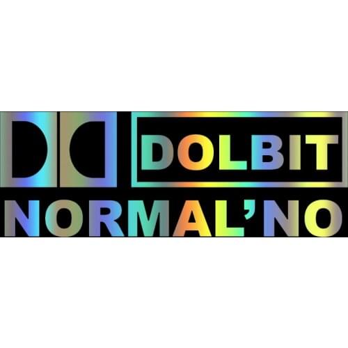 CS-302#11*30cm NAKLAYKA DOLBIT NORMALLY funny car sticker and decal silver/black vinyl auto car stickers