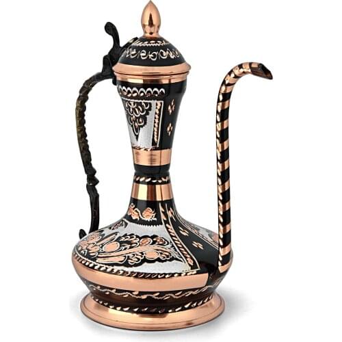 Decorative Handcrafted Copper Andalusian Jug Turkish Ottoman Handmade Vase pitcher Copper Jug