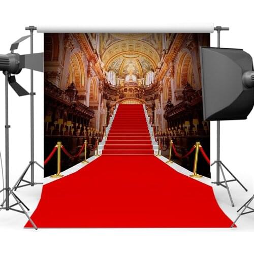 Mehofoto Red Carpet Palace Photography Backgrounds Children Birthday Backdrops for Photographic Photo Studio Props CM-4851