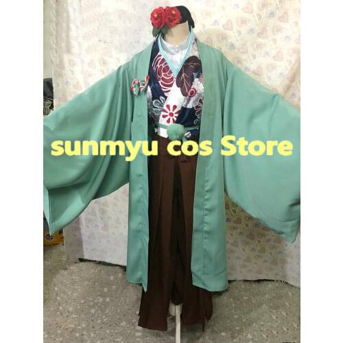 Black Butler Ciel Phantomhive Tea House Kimono clothes Cosplay Costume,Custom Size Halloween Wholesale