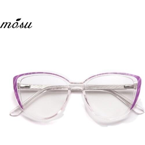 MOSU DESIGN Classic Fashion Cat Eye Ray Blue Light Blocking Glasses For Men Women Anti-Blue Light Gaming Computer Glasses 17546