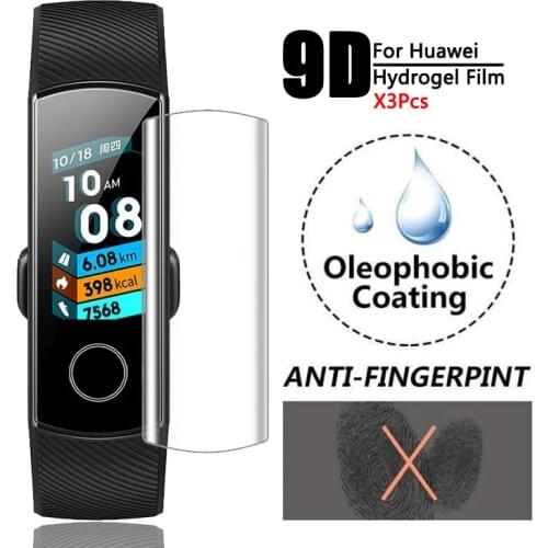 9D Soft Hydrogel Protective Film For Huawei Honor Band 6 5 4 3 Accessories TPU HD Clear Protective Soft Film for Honor Band 6 5