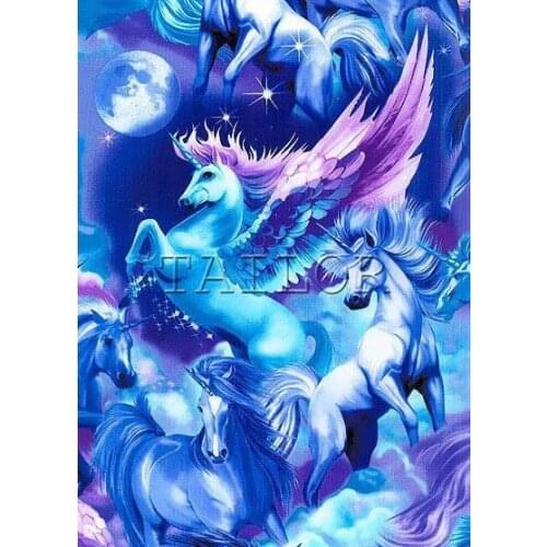 5d diamond painting kit set complet cuadros full square embroidery Cross stitch mosaic dirll drawing horse unicorn landscape art