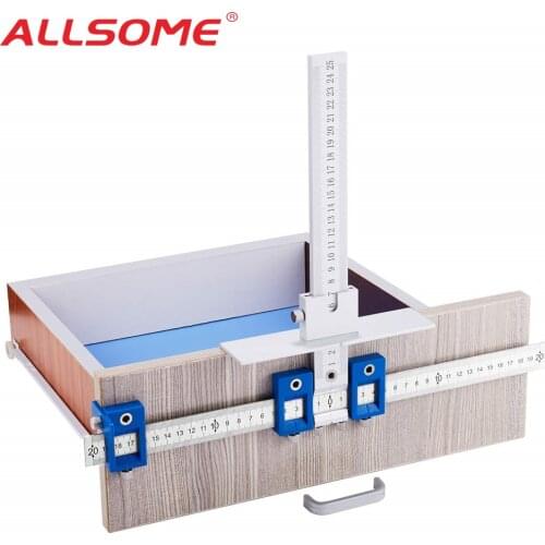 Drill Guide Sleeve Cabinet Hardware Jig Drawer Pull Wood Drilling Dowelling Hole Jig Furniture Punching Tool True Position Tools