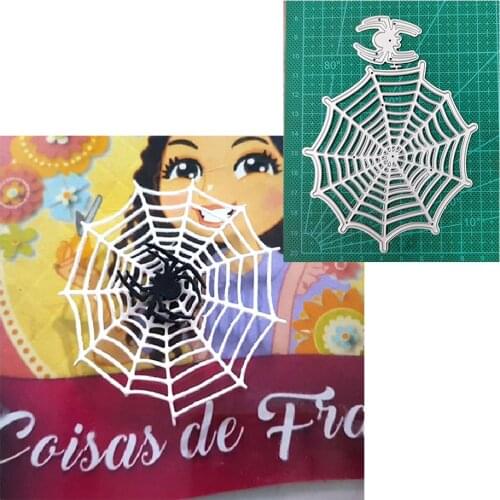 Spider and spider web Halloween 2021 new metal cutting mold photo frame DIY scrapbook decoration embossing handmade template