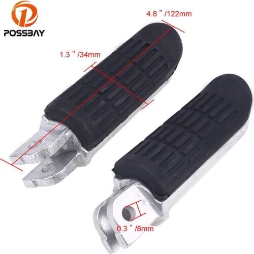 POSSBAY 1Pair 8mm Aluminum Motorcycle Front Footrest Motorbike Foot Pegs fit for Honda CB400 CB400SF Superfour 1992-1998