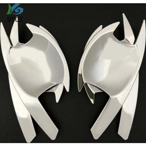 ABS Door Handle Inner In Chrome Color For Mitsubishi L200 Triton 2006 2007 2008 2009 2010 2011 2012 2013 2014 Car styling