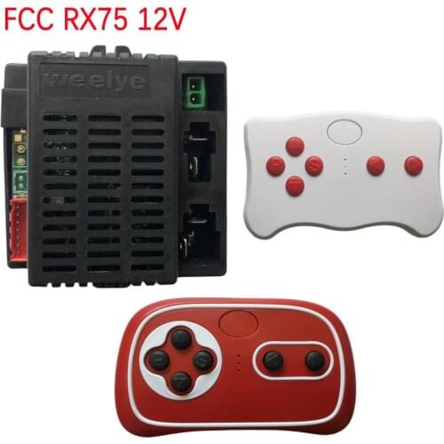 Weelye RX75 12V CE FCC CanRide onBaby Electric toys car 2.4G Bluetooth remote control receiver with smooth start function