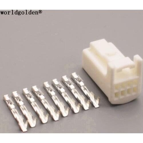 Worldgolden 8 Pin Female Male 0.7mm Automotive Connector Car Plugs 1376352-1