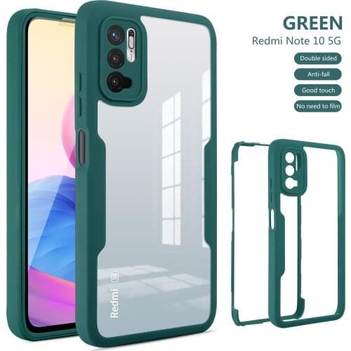 50PCS 360 Protective Phone Case For Xiaomi 11 pro /11 lite /redmi note 10 pro/Poco X3 Pro Front PET film & Back Cover Case