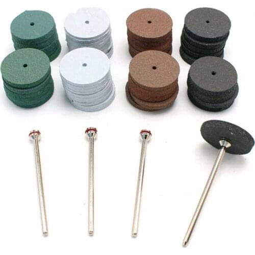 100pcs Assorted Dental Lab Polishing Wheels Burs Silicone Rubber Polishers - 4 colors