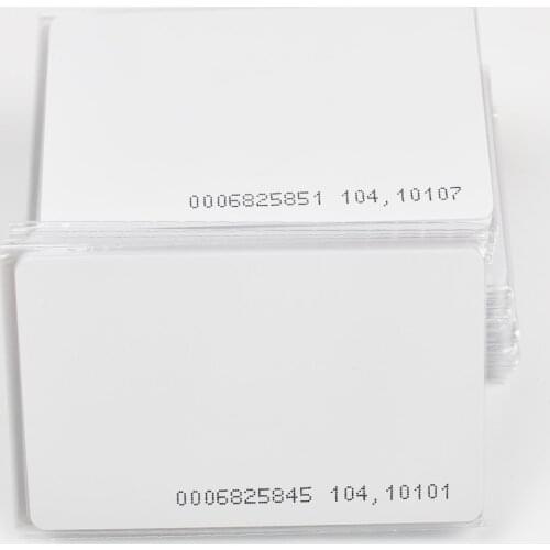 100pcs RFID Cards 125KHz EM4100 TK4100 Smart Card Proximity RFID Tag for Access control