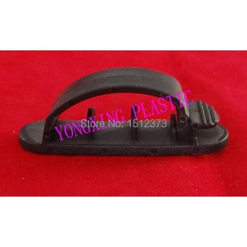 15pcs/bag arc clamp smaller sizze fix cable one hole black color