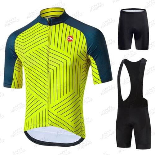 2021 Summer Mens Cycling Jersey Set Quick Drying Racing Sport Cycling Clothing MTB Bicycle Jerseys Bike Uniform Ropa De Hombre