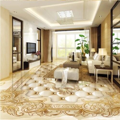 3d flooring European luxury gold rose marble soft parquet flooring 3d flooring tiles self-adhesive PVC wallpaper mural Beibehang