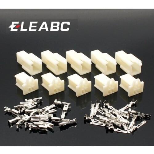 5set/lot 2.8mm 4 pin Automotive 2.8 Electrical wire Connector Male Female cable terminal plug Kits Motorcycle ebike car